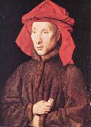 EYCK, Jan van Portrait of Giovanni Arnolfini  s oil painting reproduction